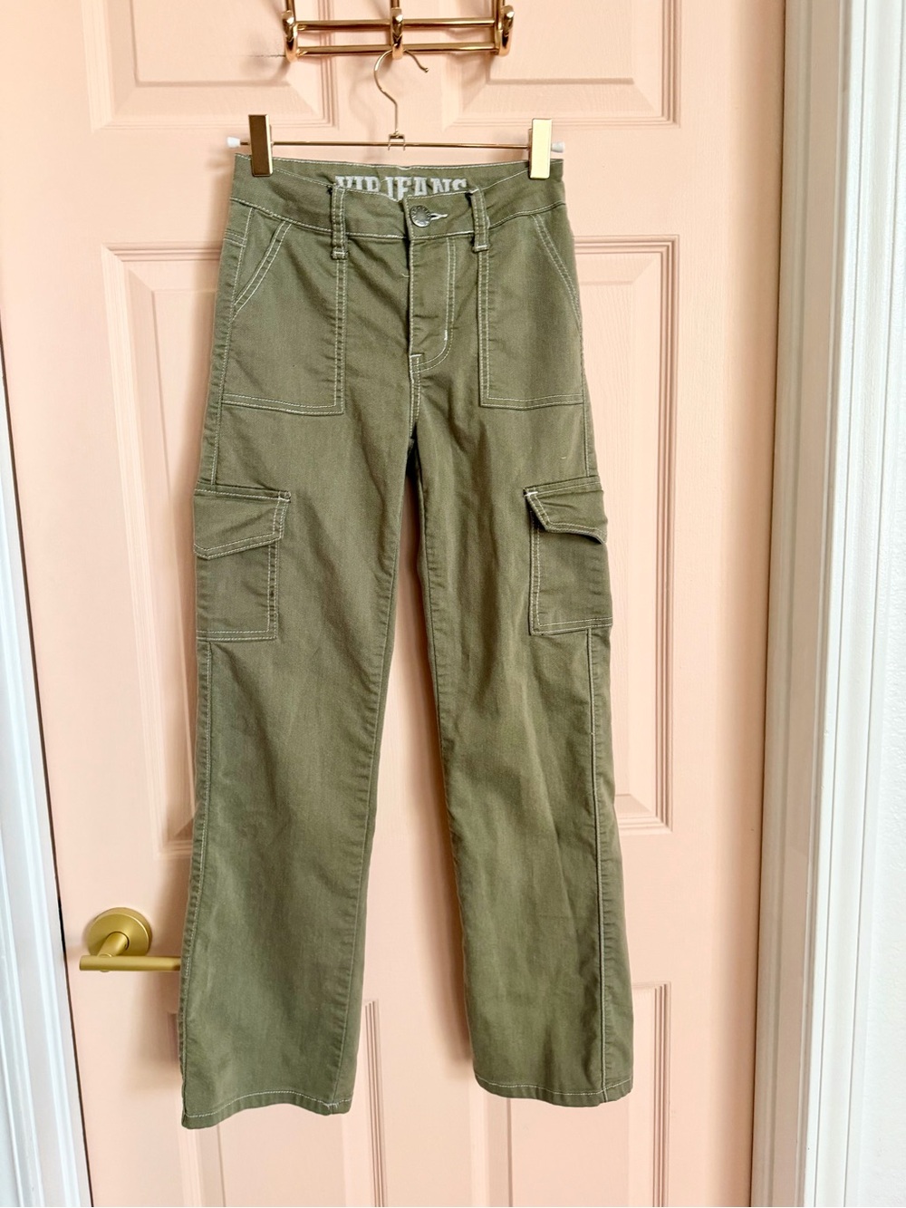 Green vip jeans cargo pants